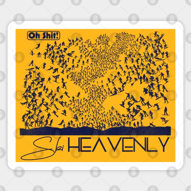 Oh Shit! Ski Heavenly Sticker by darklordpug